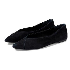 Birdies The Goldfinch Black Suede Pointed-Toe Ball Size 10